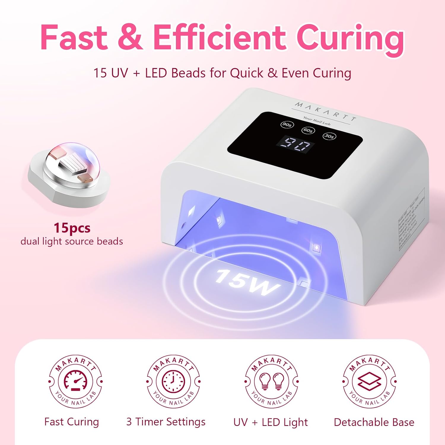 15W Mini UV LED Nail Lamp