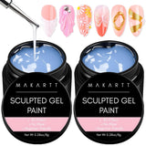 Clear Gel Nail Art Serie 8G