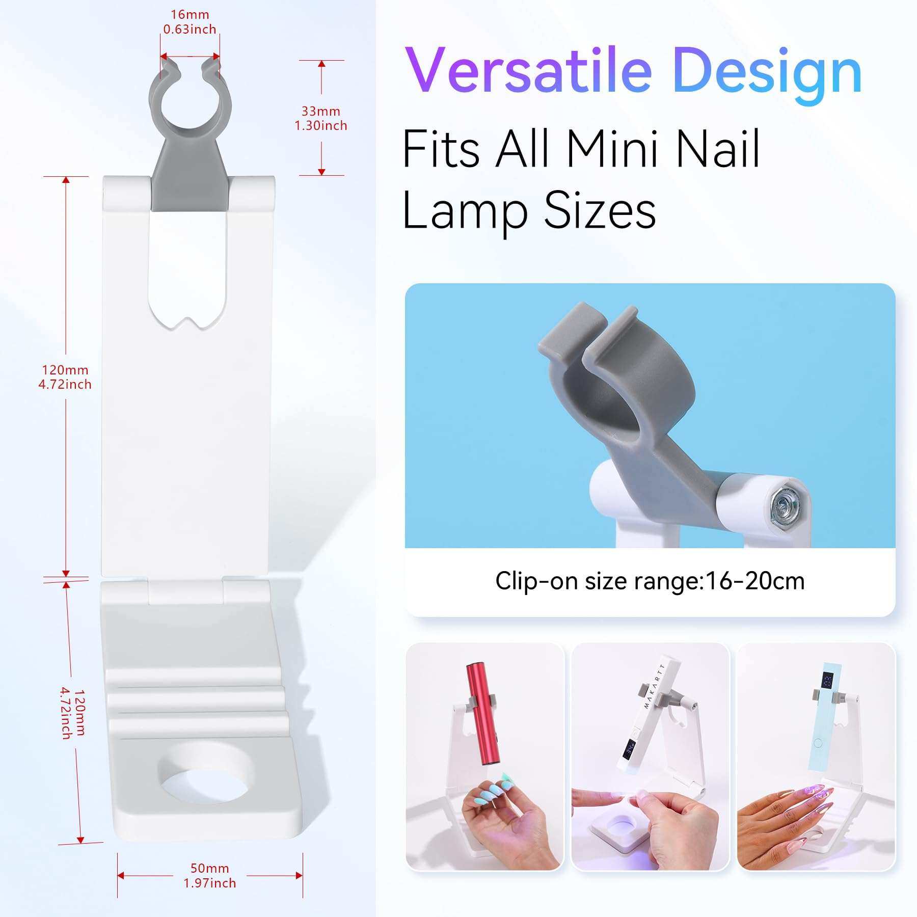 UV Nail Lamp Stand Foldable Mini Light Stand