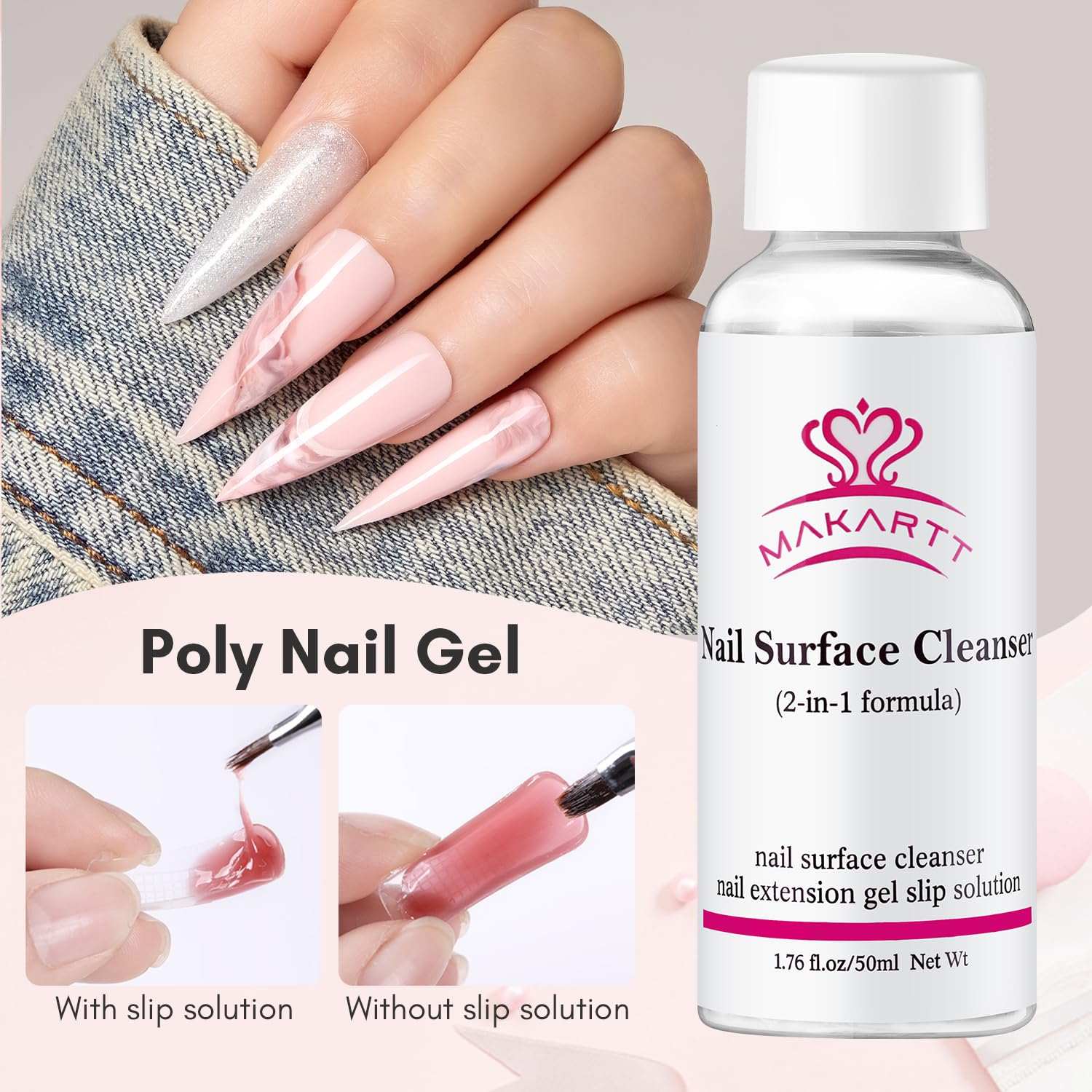 BubbleGum Gel !~ (Solid Nail Tips Gel Glue, Nail Extension Gel, Nail A |  enailcouture