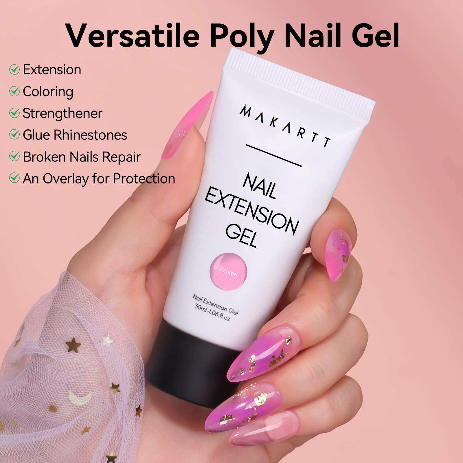 Polygel Nail Gel Extension Poly Nail Gel Builder In Tube for Nail Art