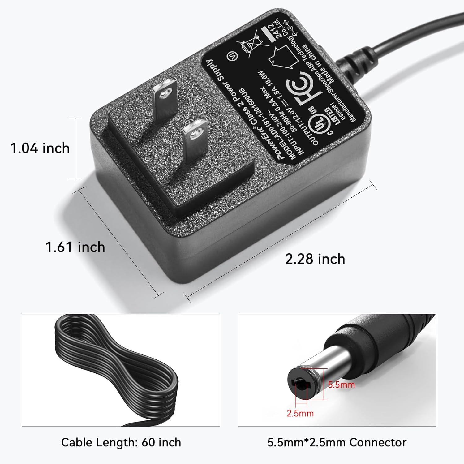 Power Charger Adapter for Nail Drill