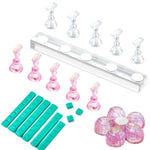 MakarttMagnetic Nail Stand for Display Practice
 It Is a Game Changer! Makes Nail Design So Easy. Use This Nail Stand to Hold Your Press On Nails for Painting,Nail Art Design,Rhinestones Nail Art. Stress-free to 