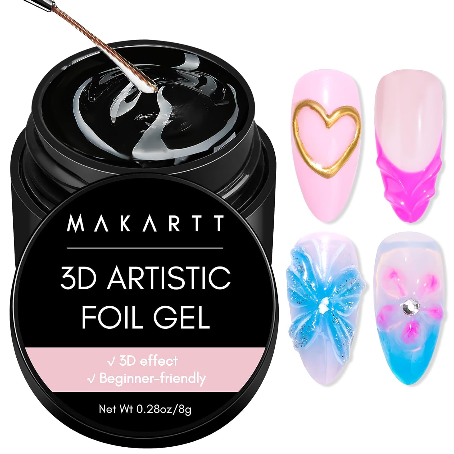 3D Artistic Nail Foil Glue