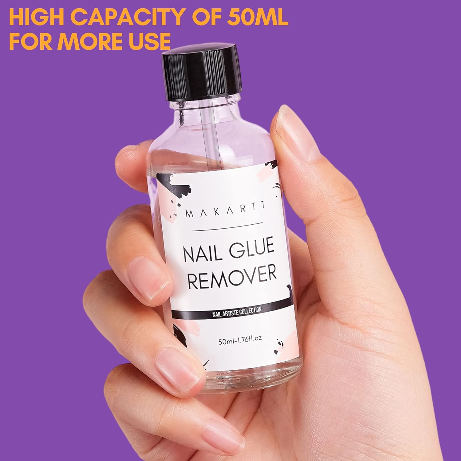 Makartt Nail Glue Remover for Press on Nails, 50ML Glue Off for Nail Tips  Acrylic Nails Fake Nails Debonder Adhessive Remover Acetone-free Nail  Polish Remover, Can't Remove Gel Nail Polish