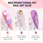 Nail Charms Rhinestone Glue Kit