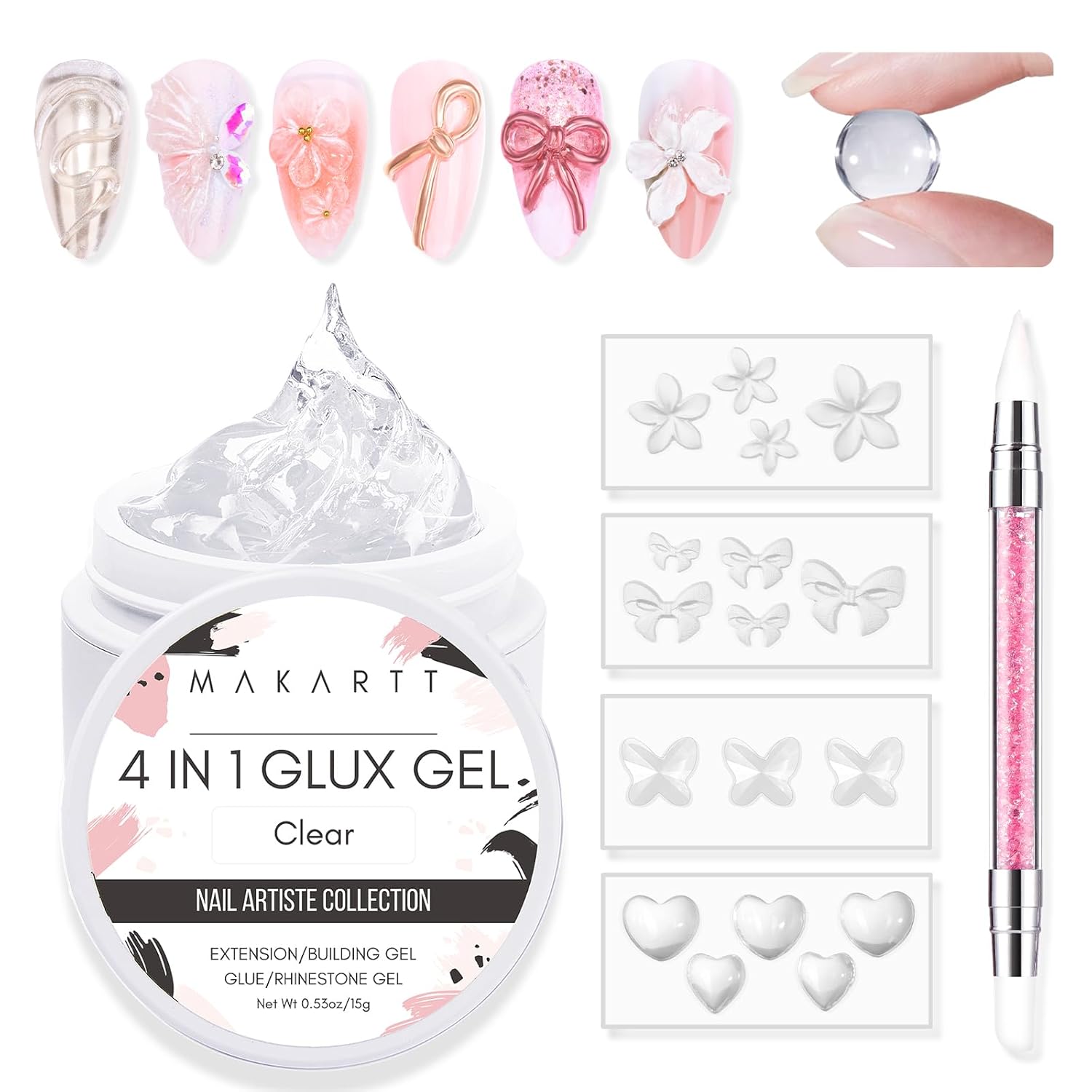 3D Nail Gel Art Kit