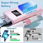 Rechargeable Nail Drill Electric Cordless Manicure Pedicure Power Tool