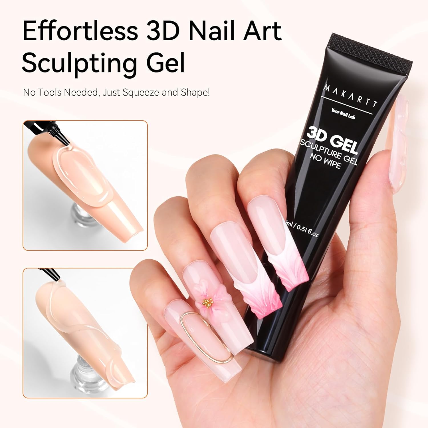 3D Nail Art Sculpture Gel