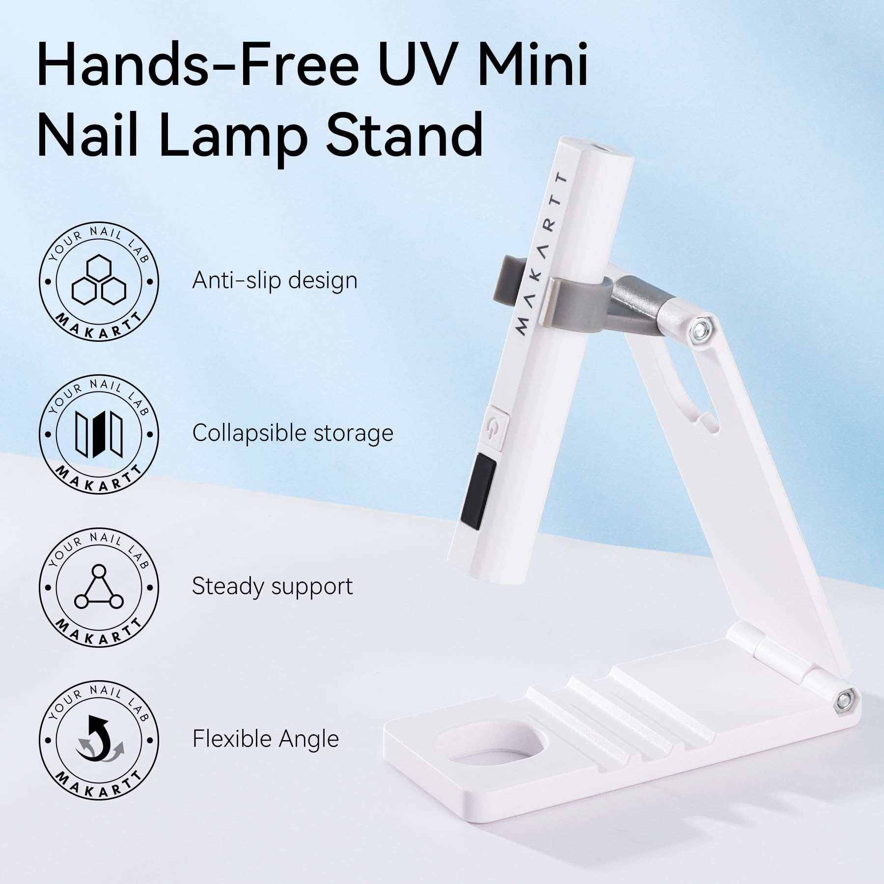 UV Nail Lamp Stand Foldable Mini Light Stand