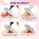 Nail Charms Rhinestone Glue Kit