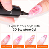3D Nail Art Sculpture Gel