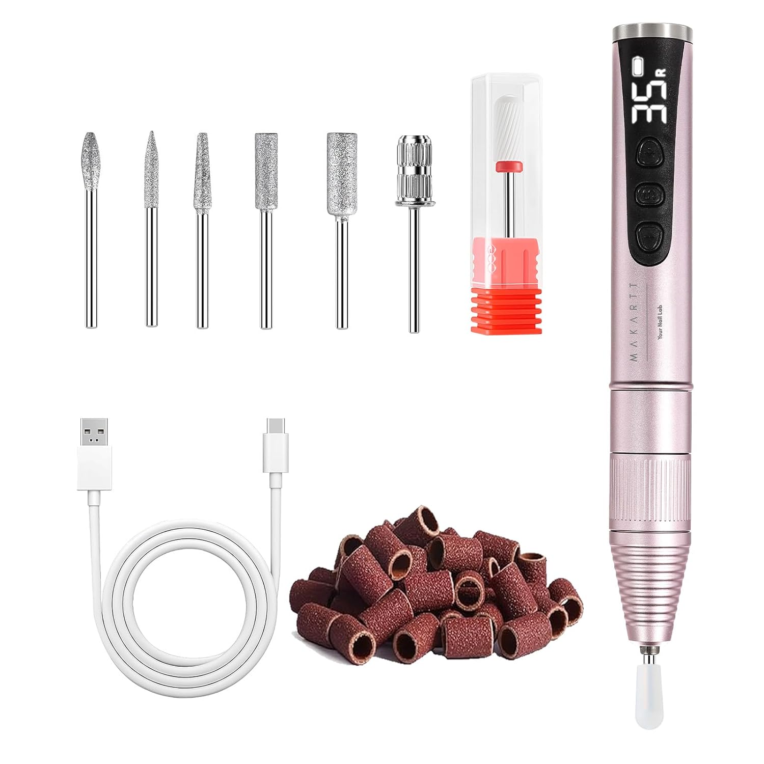 Portable 35000 RPM Electric Nail Drill