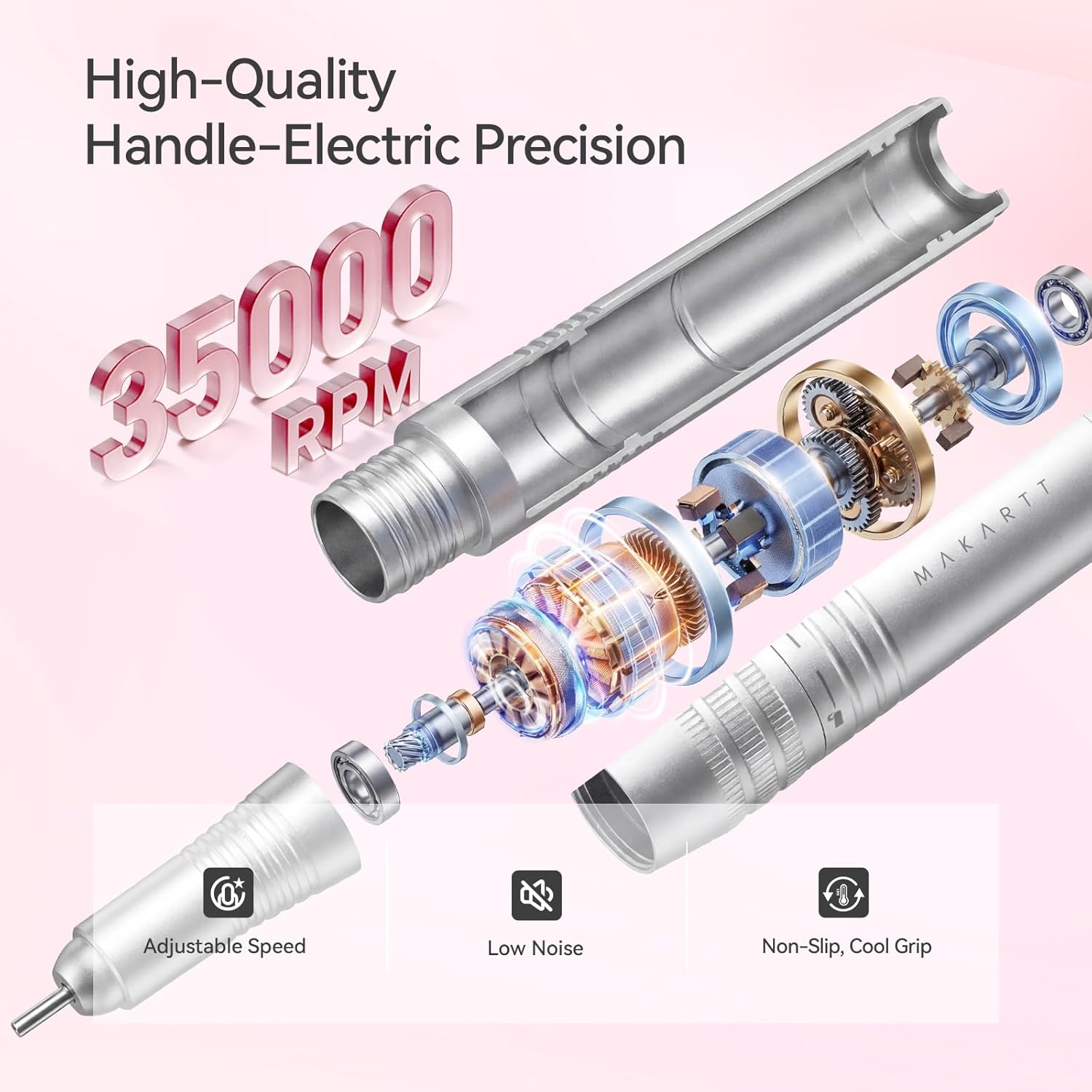 Rechargeable Electric Nail Drill-Hephaely