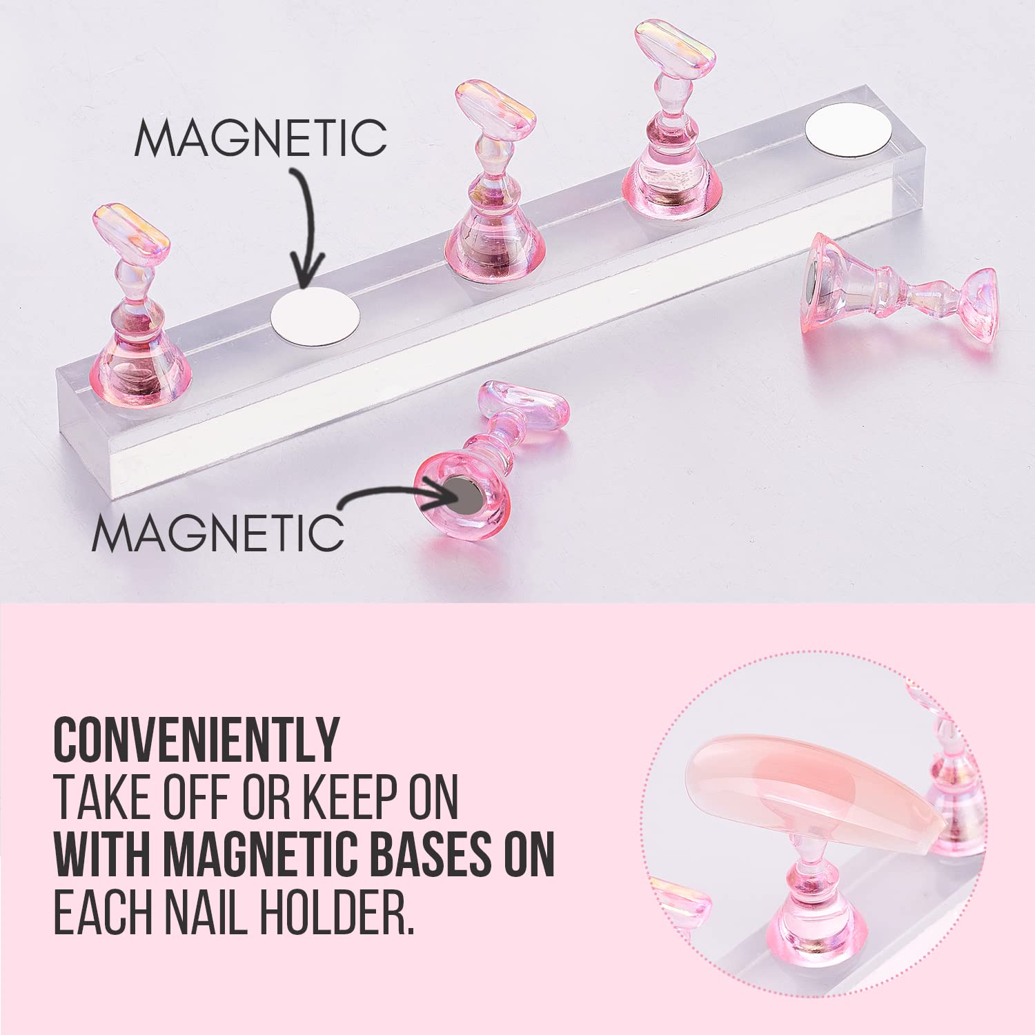 Magnetic Nail Stand for Display Practice