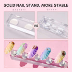 MakarttMagnetic Nail Stand for Display Practice
 It Is a Game Changer! Makes Nail Design So Easy. Use This Nail Stand to Hold Your Press On Nails for Painting,Nail Art Design,Rhinestones Nail Art. Stress-free to 