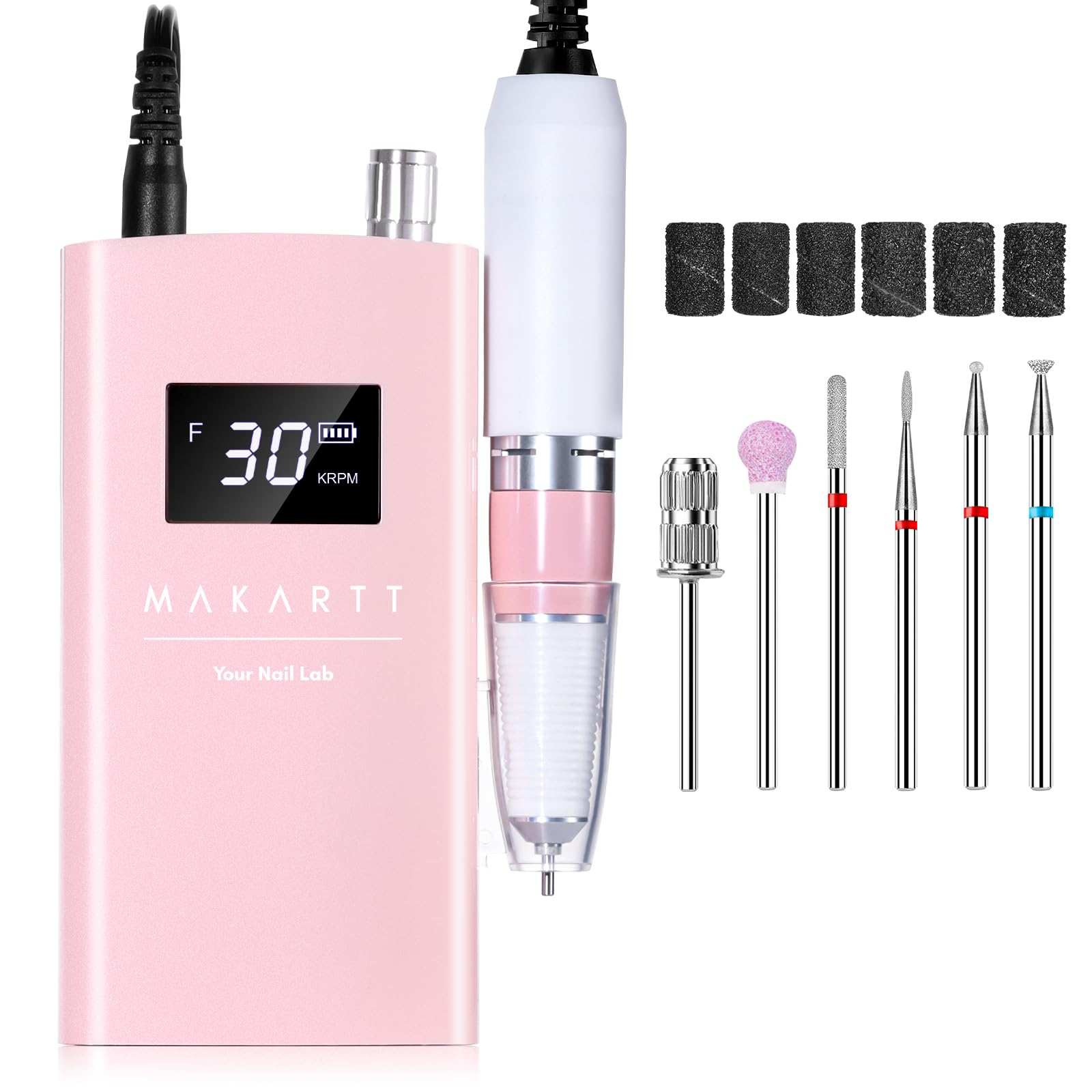 Rechargeable Nail Drill Electric Cordless Manicure Pedicure Power Tool