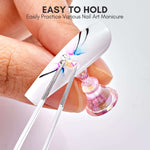 MakarttMagnetic Nail Stand for Display Practice
 It Is a Game Changer! Makes Nail Design So Easy. Use This Nail Stand to Hold Your Press On Nails for Painting,Nail Art Design,Rhinestones Nail Art. Stress-free to 