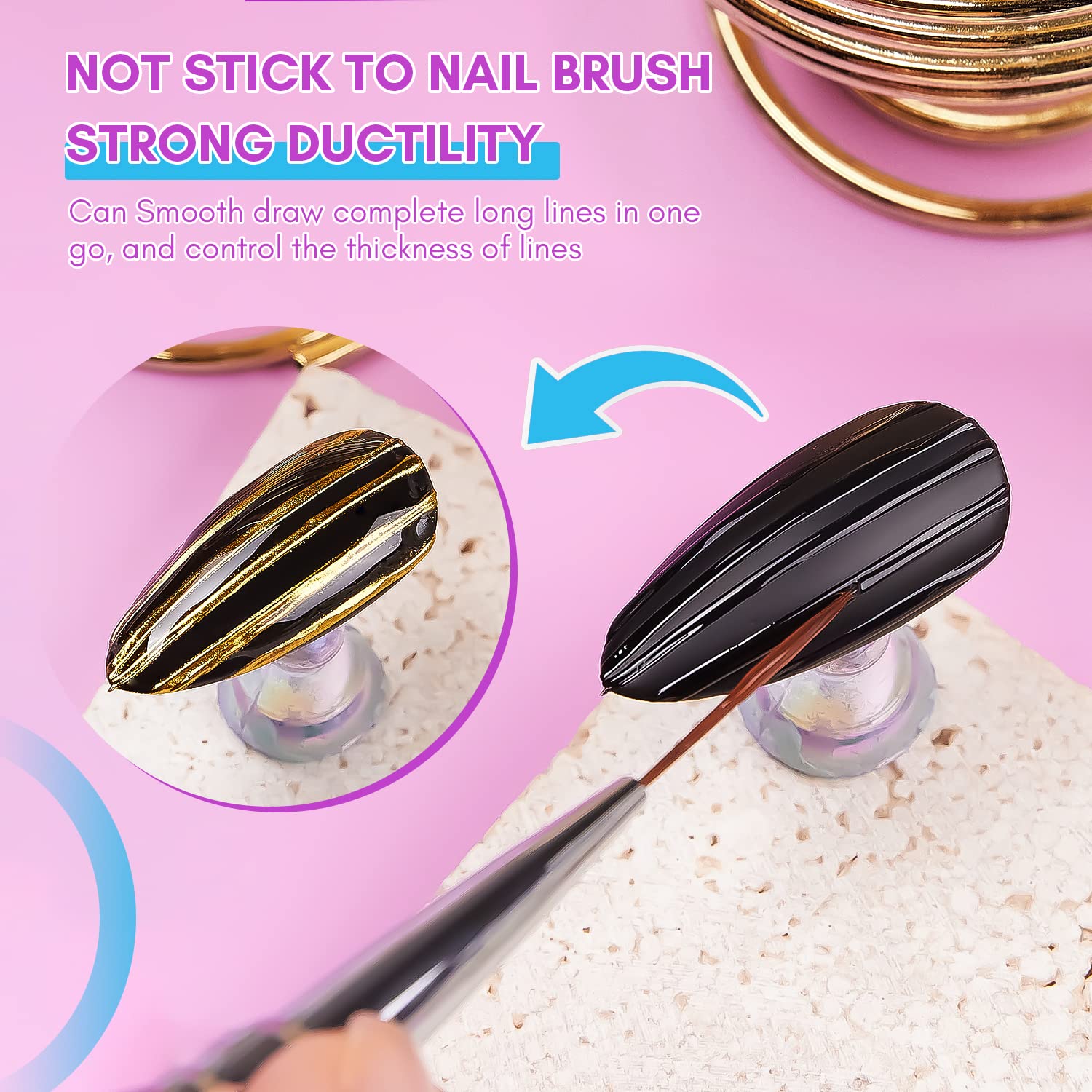 Painting Clear Nail Gel