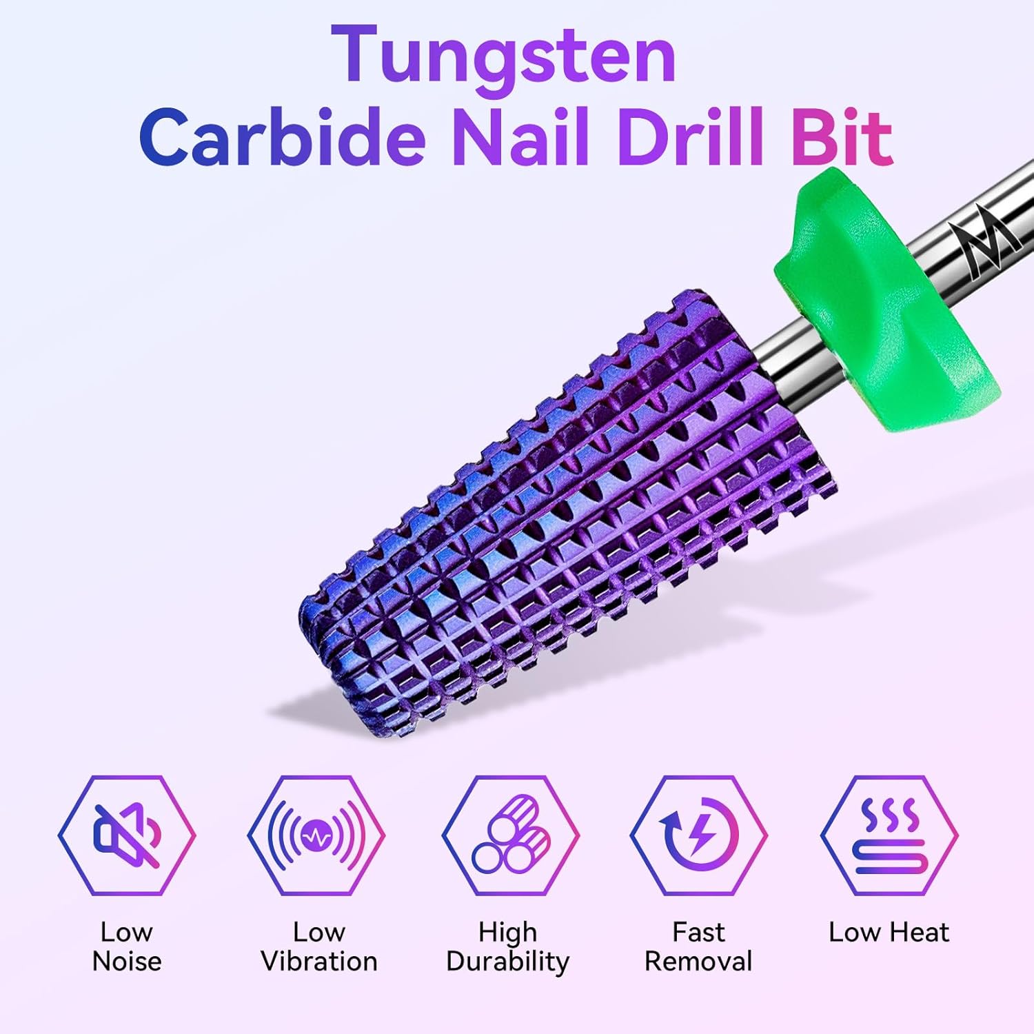 5-in-1 Tungsten Carbide Nail Drill Bit