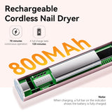 Handheld UV Nail Lamp with Painless Mode