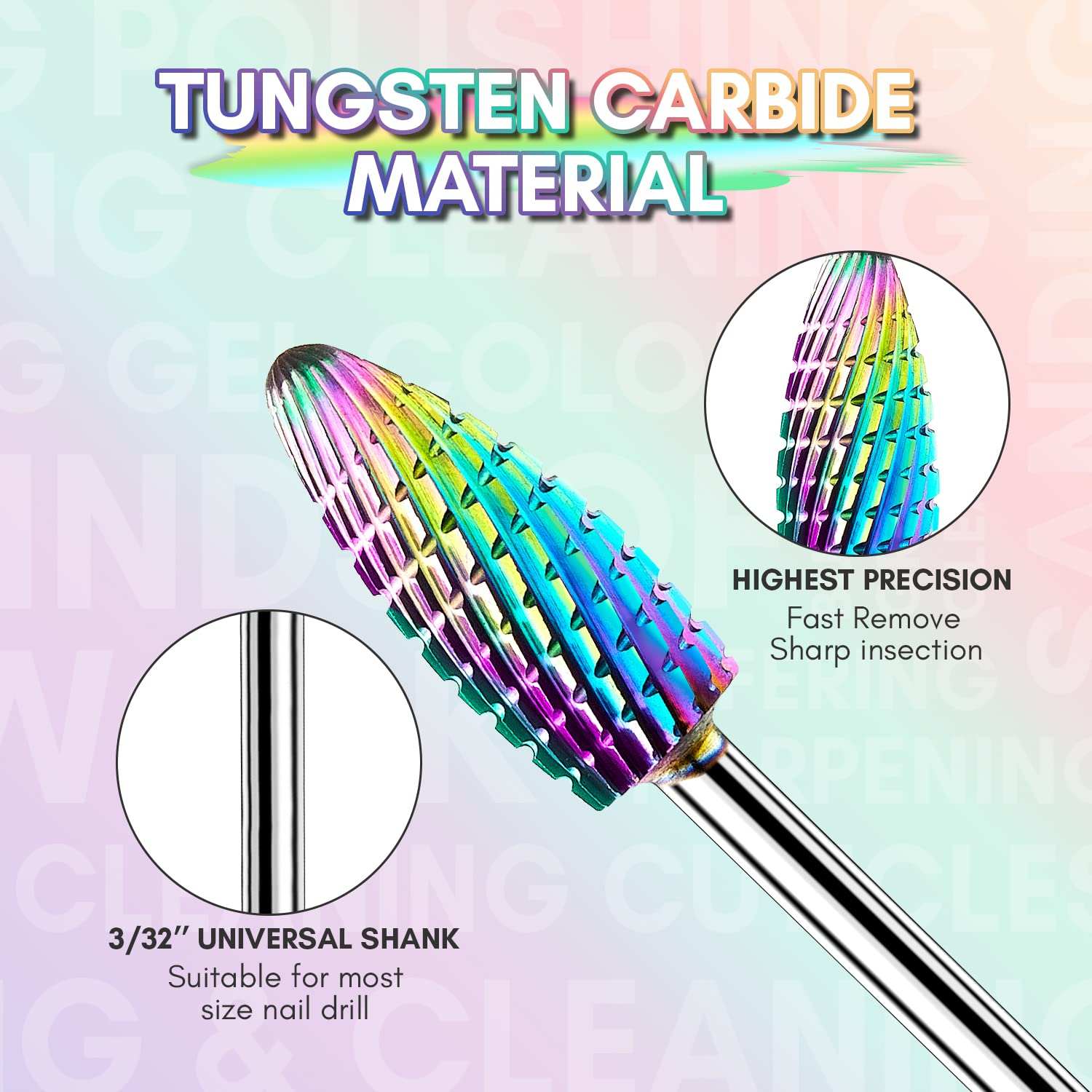 Nail Drill Bits Set