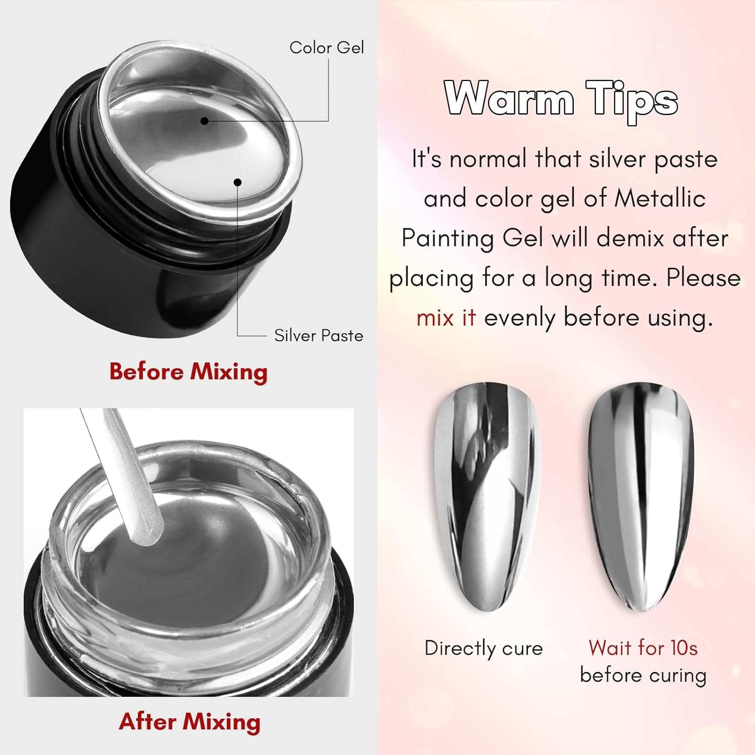 Metallic Painting Gel Set