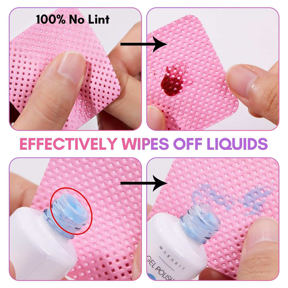 Lint-Free Nail Wipes