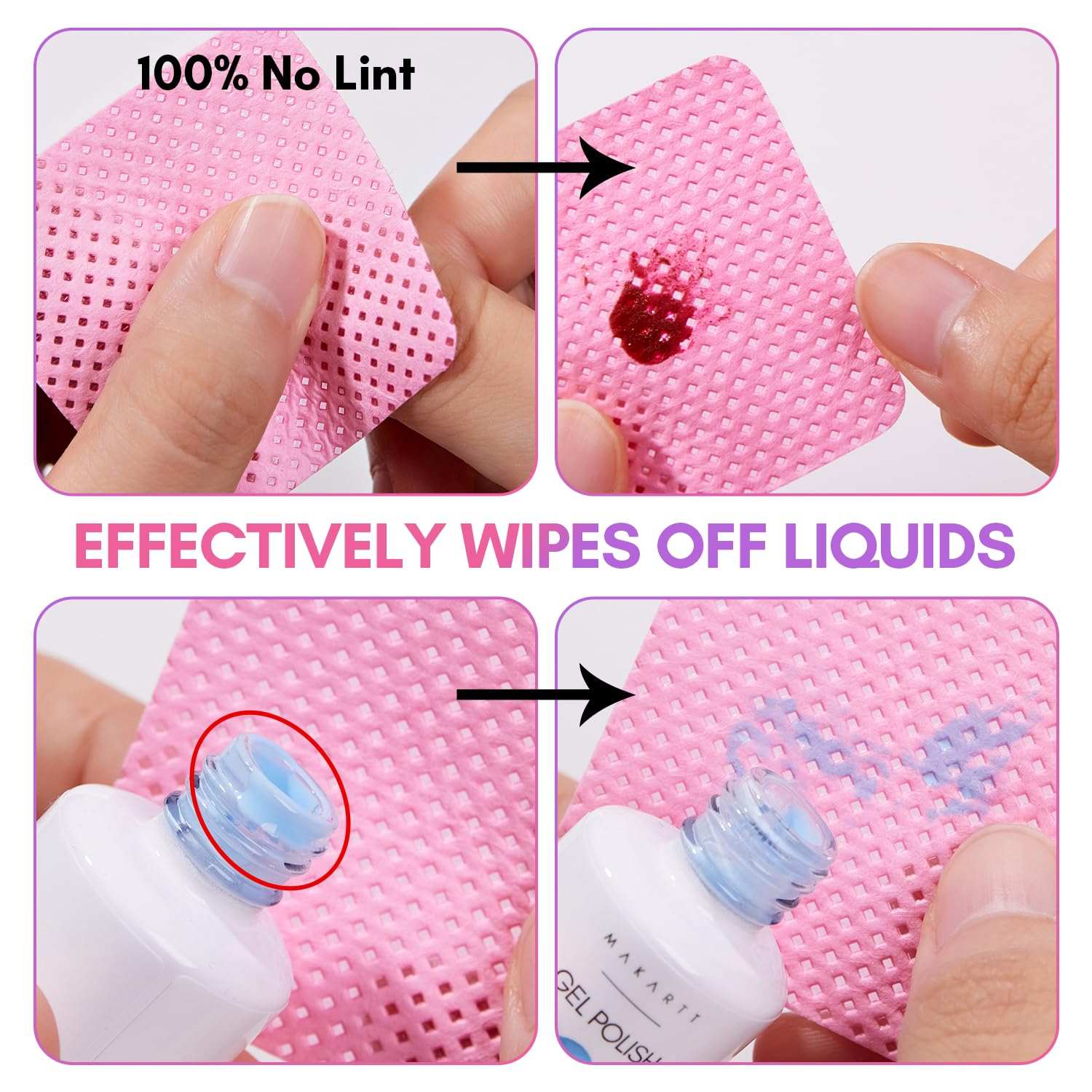 Lint-Free Nail Wipes