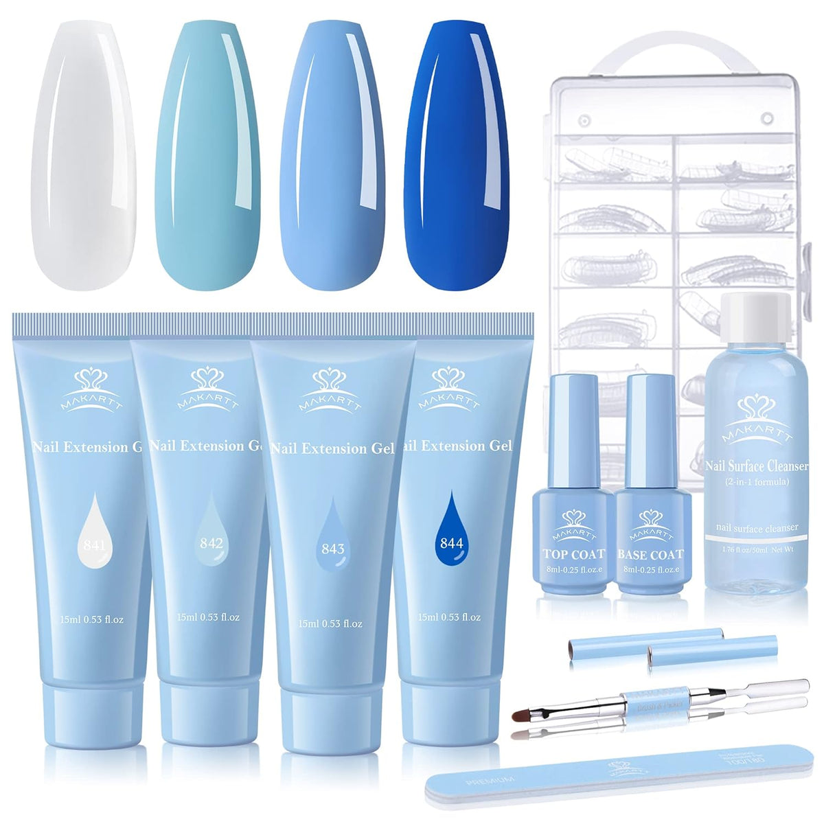 Sentimental Blues Collections Poly Nail Gel Kit