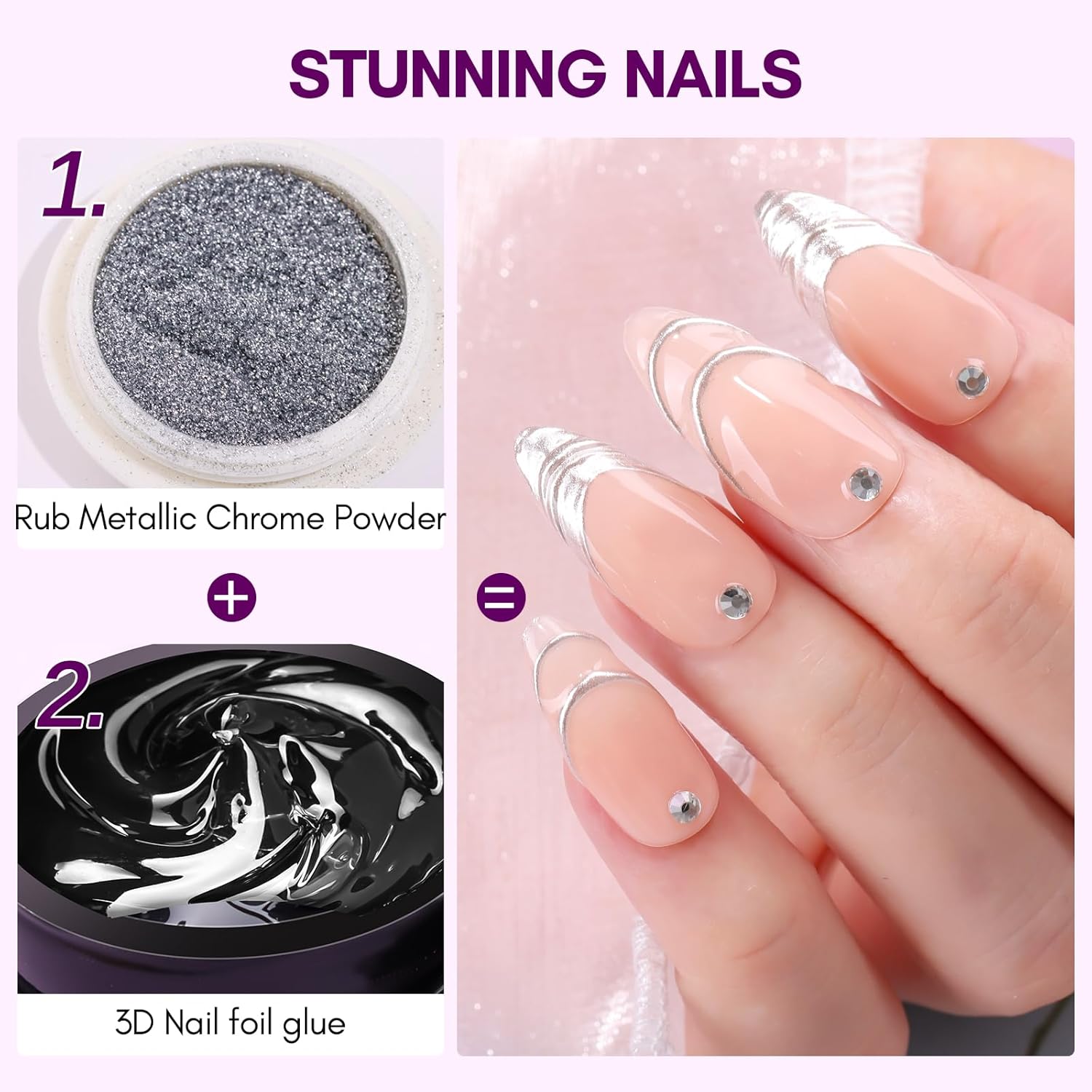 3D Artistic Nail Foil Glue