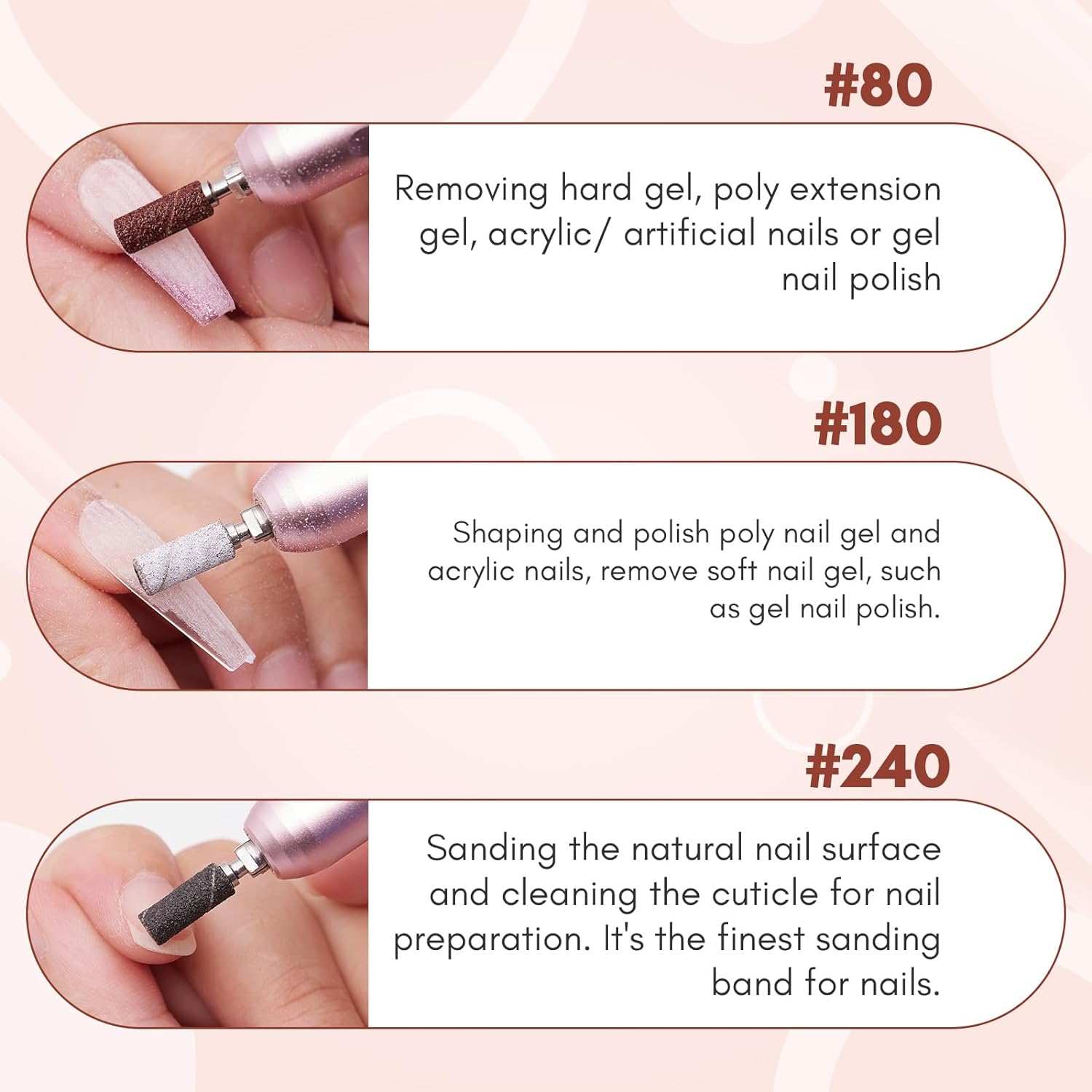 Sanding Bands for Nail Drill