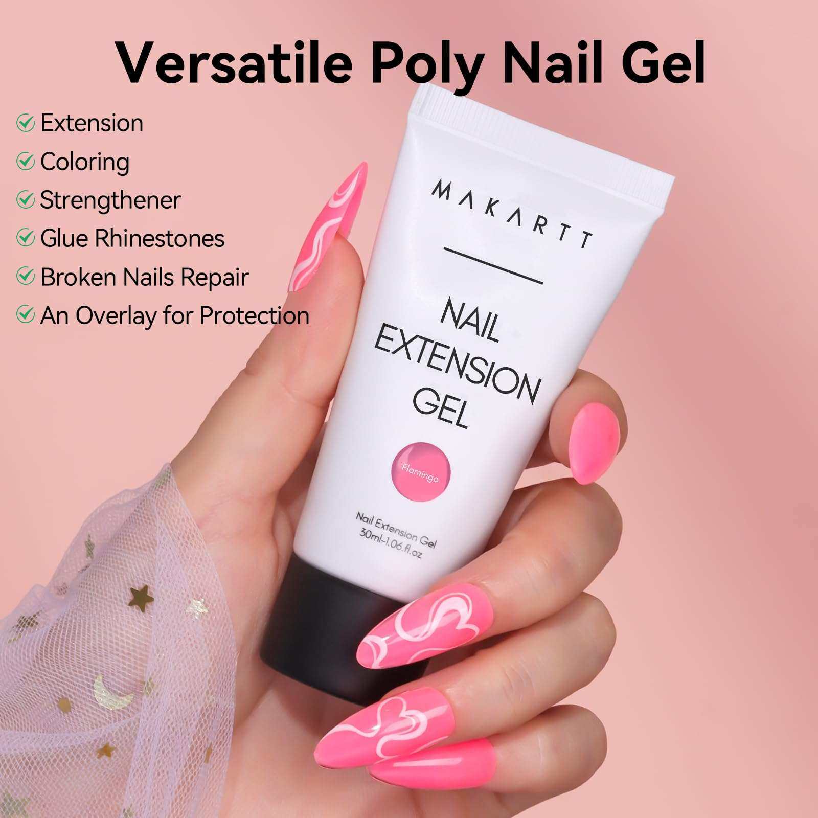 Polygel Nail Gel Extension Poly Nail Gel Builder In Tube for Nail Art