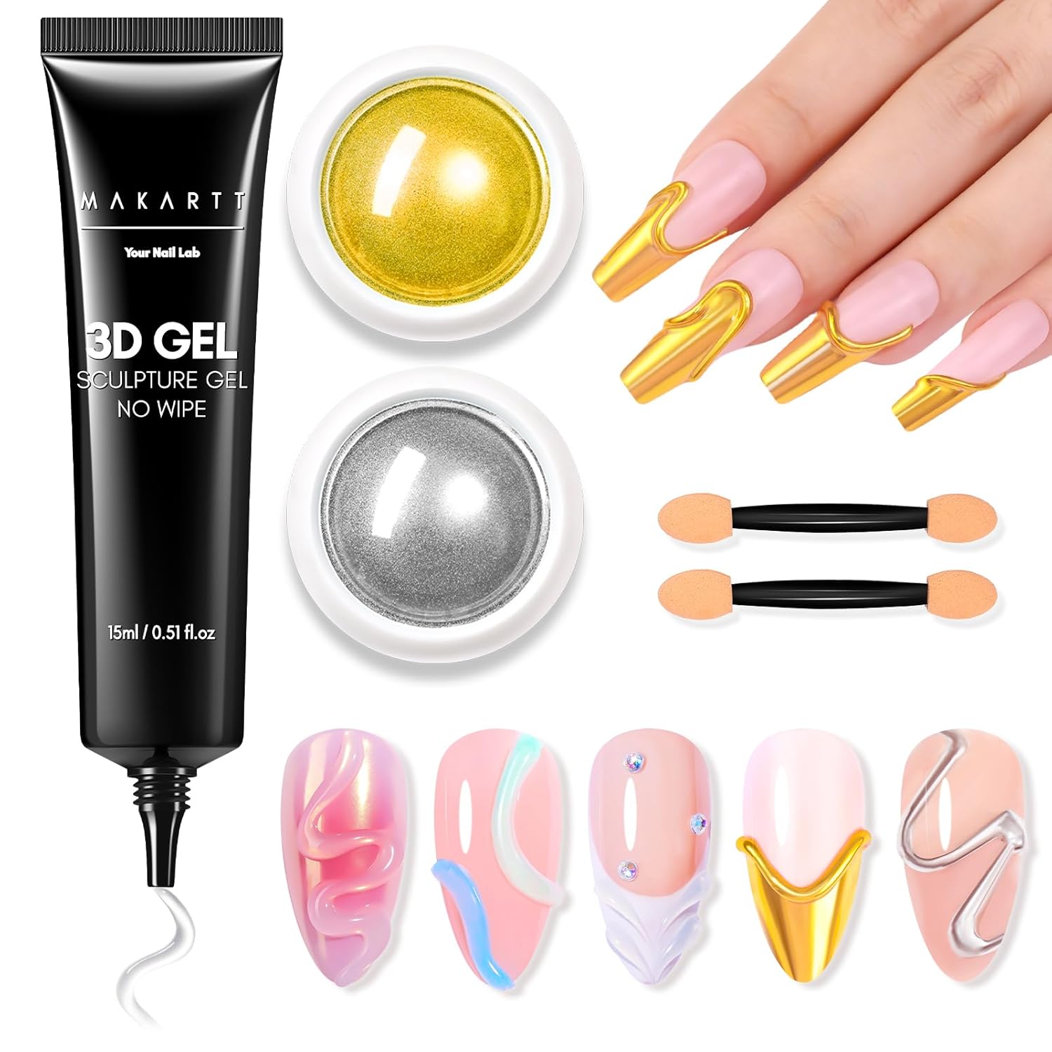 3D Nail Art Sculpture Gel