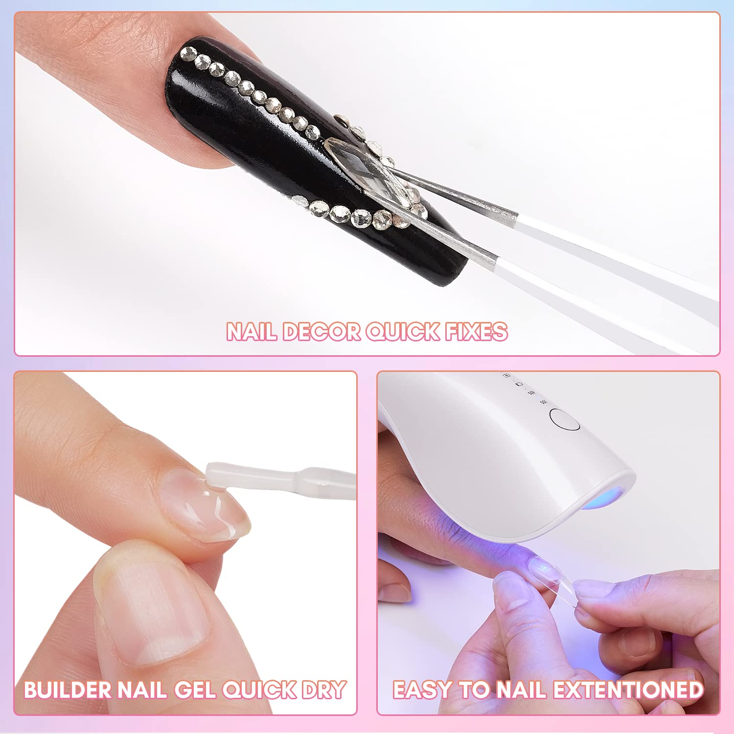 Flash Cure Mini Rechargeable UV Nail Lamp (5W - White)