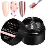 Hard Gel Top Coat Soak-off Glossy Finish UV Gel 8ML