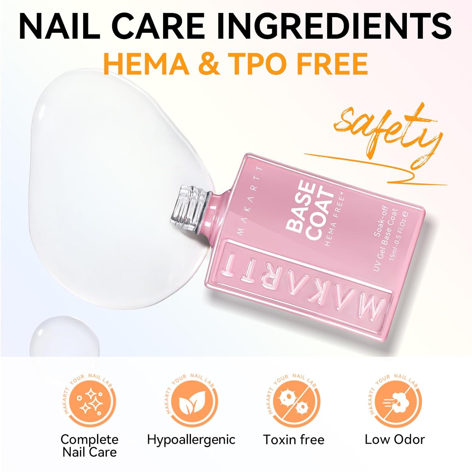 Hema-Free Gel Top and Base Coat