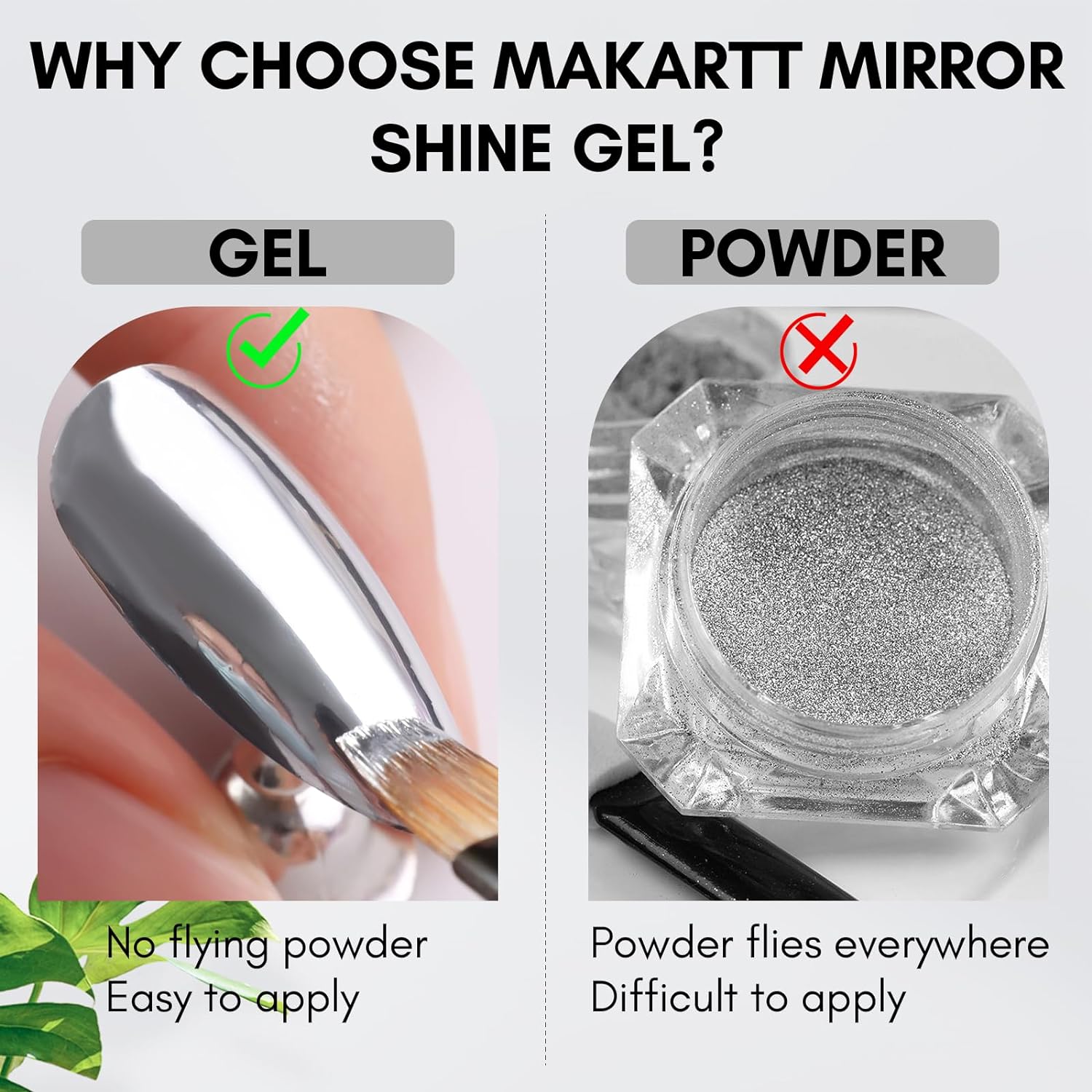 Metallic Silver Mirror Gel (8ml, 0.28oz)