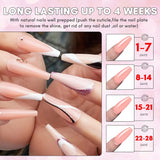 French Classic Collection Poly Gel Nail Kit (4 Colors 15ML)