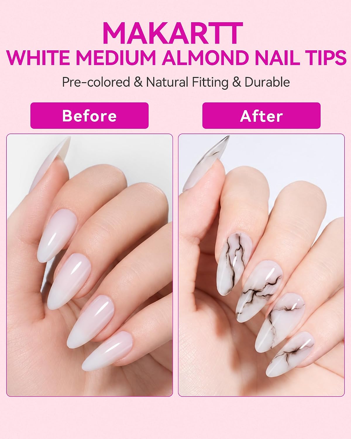 Natural White Nail Tips