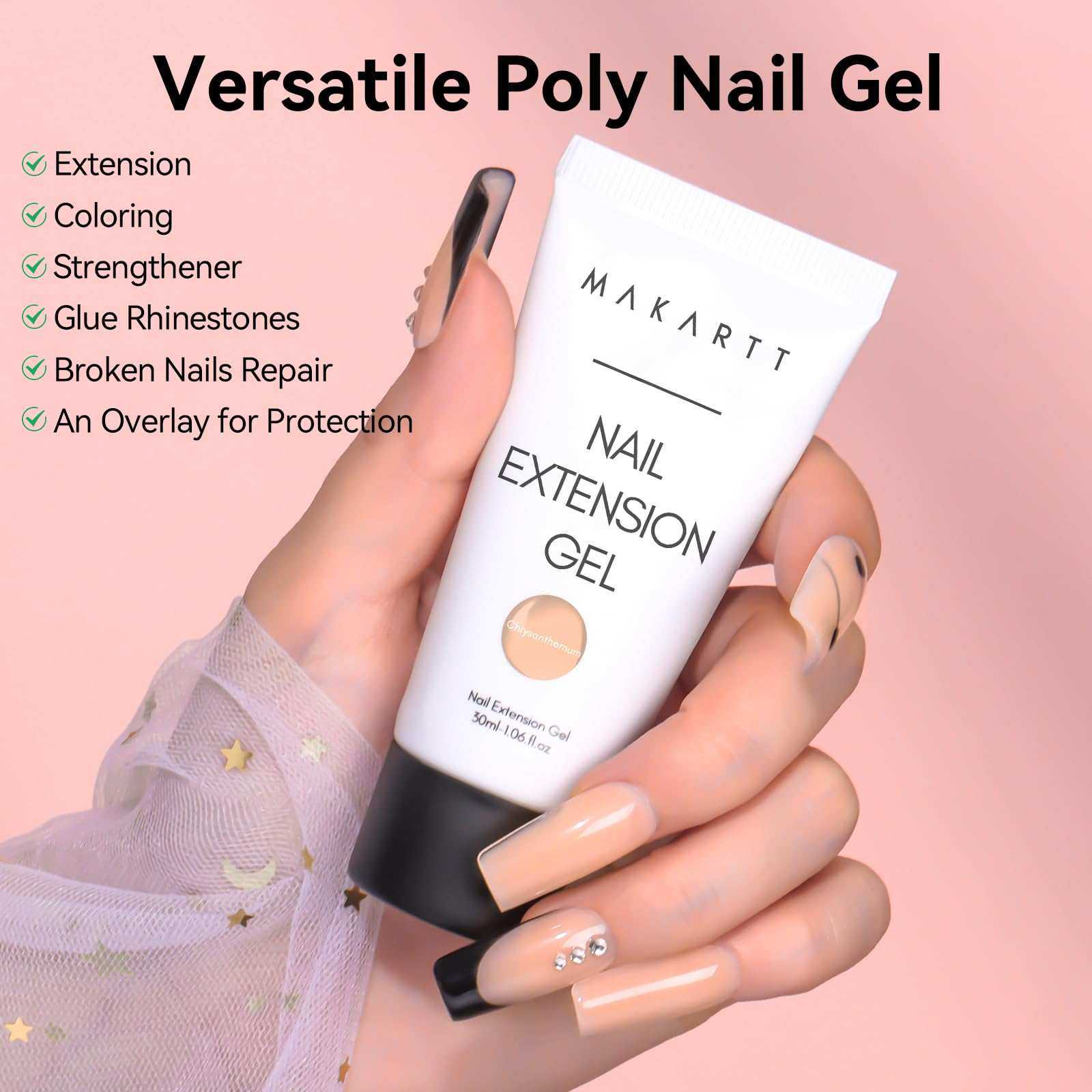 Polygel Nail Gel Extension Poly Nail Gel Builder In Tube for Nail Art