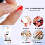 MakarttPeel Off Base Coat 15ML, UV Peelable Base Gel ❤【Make it Peelable Removal】- Makartt new gel base coat allows you to peel off your gel polish manicure without damage to the natural nail. No soaking required. It c
