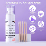 Gentle Non-Acetone Nail Glue Remover for Press on Nails, Nail Tips (60ML)