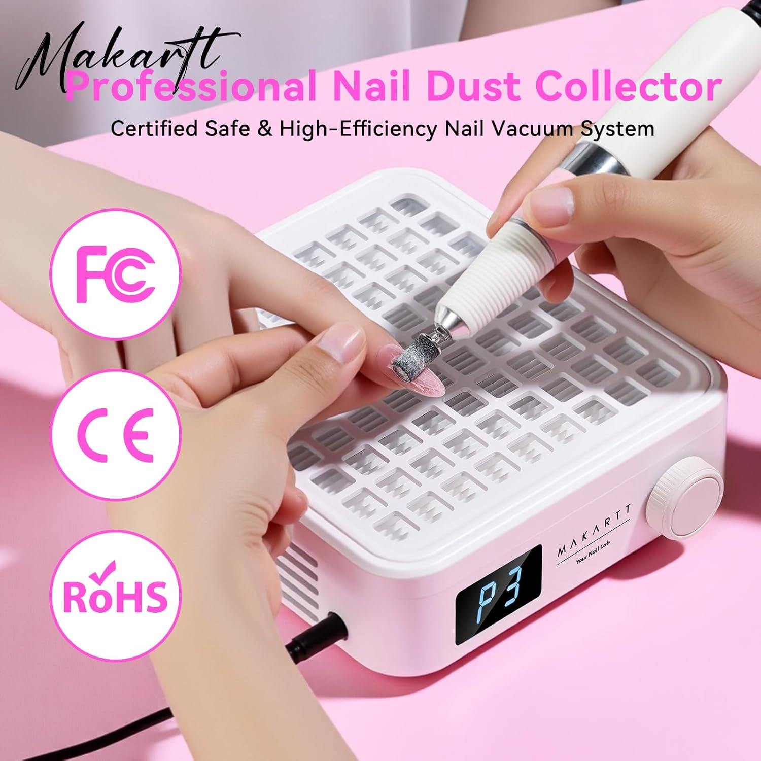 Professional Wireless Nail Dust Collecto