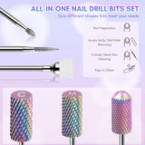 Nail Drill Bit 7Pcs Set for Removing