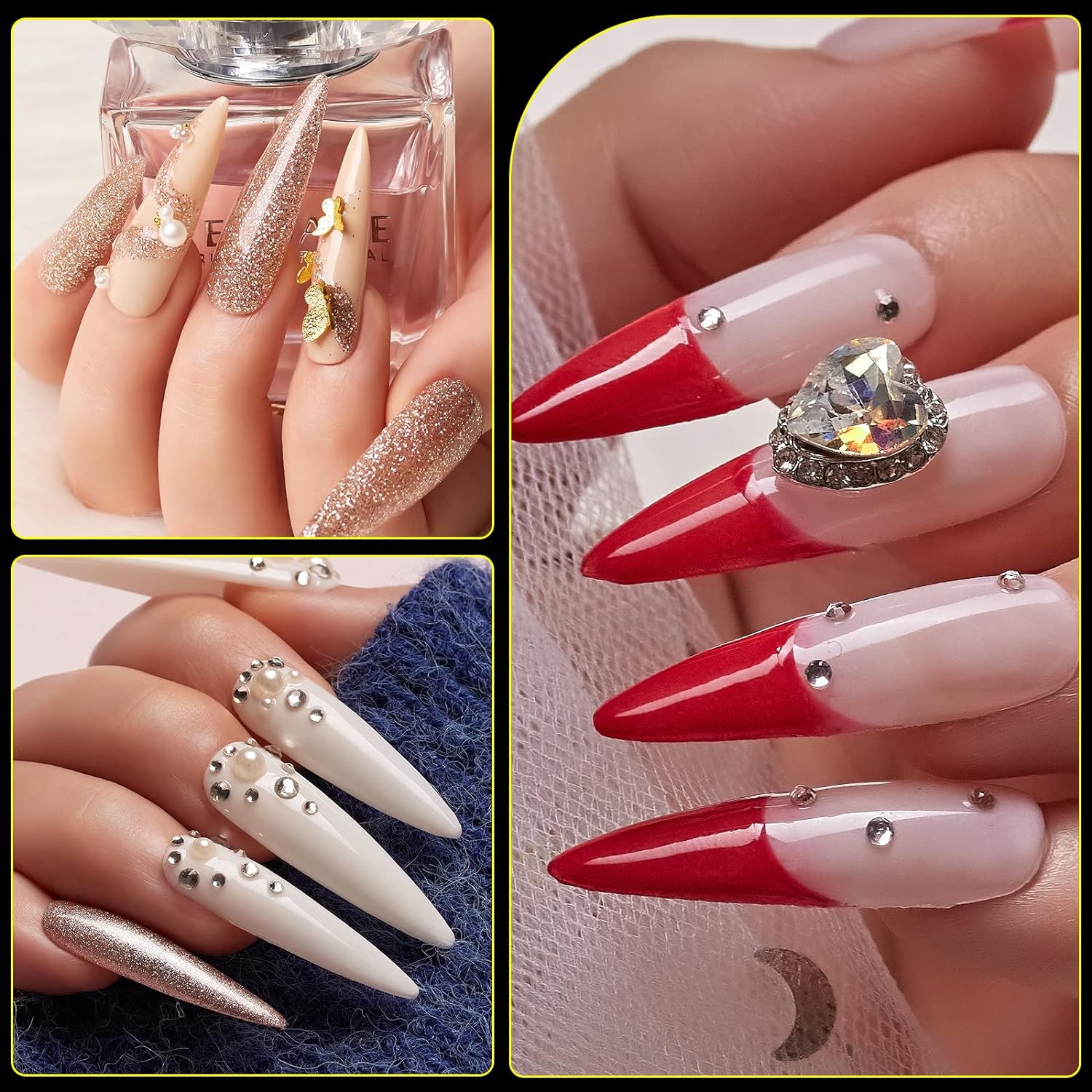 Ready to Ship French Long Yellow Stiletto Oval Artificial Fingernails Fake Nails  Tip Almond Press on Nails - China Nail Tip and Art Nail price |  Made-in-China.com