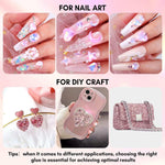 Nail Charms Rhinestone Glue Kit