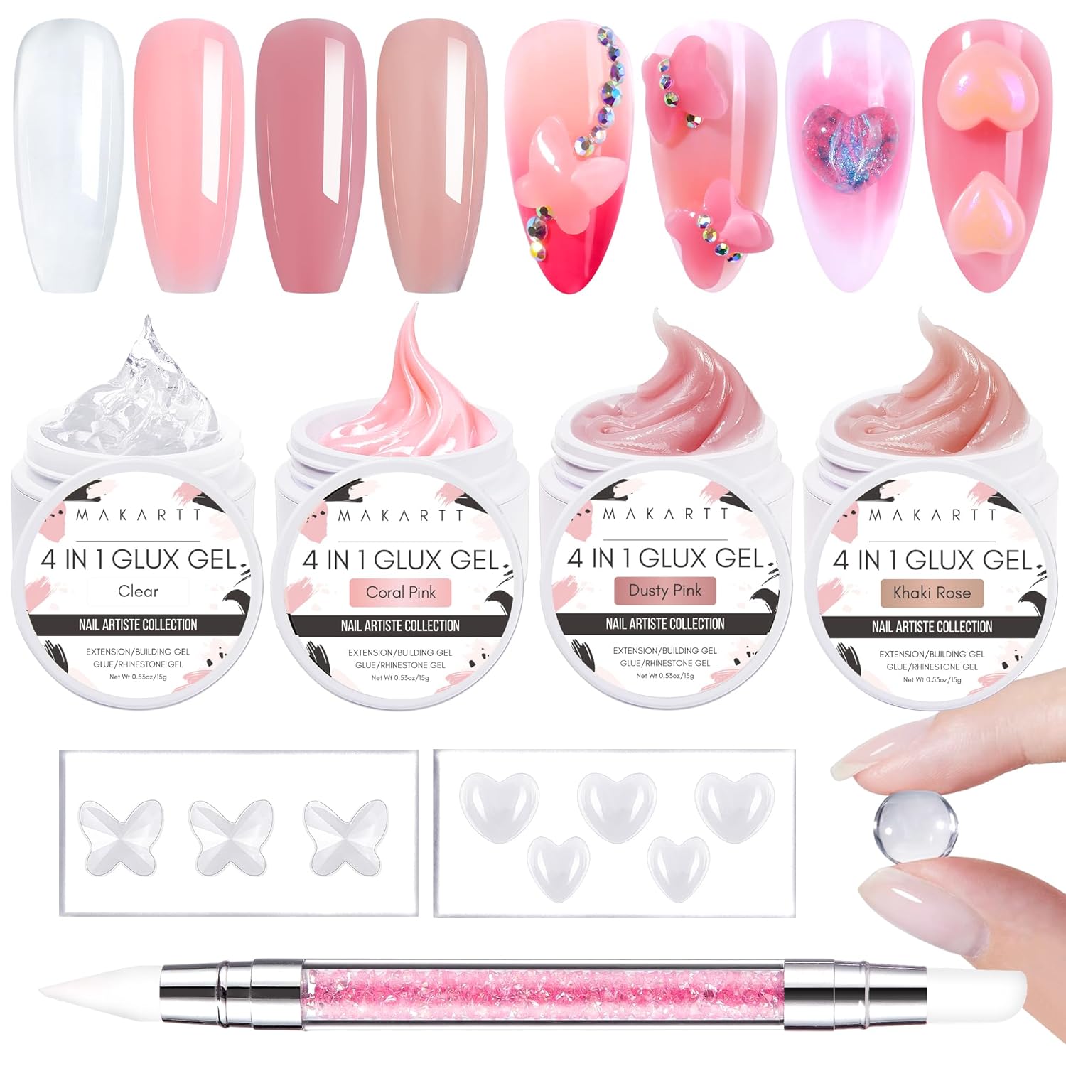 3D Nail Gel Art Kit