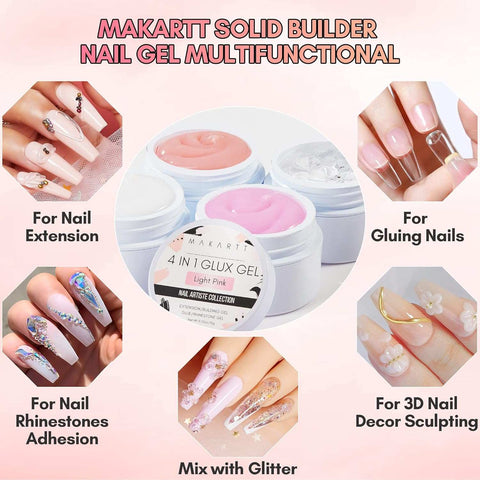 Makartt Nail Rhinestone Glue for Nails for Rhinestones Bundle with Makartt  15g 3D Nail Gel Sculpting Gel Nail Art Glue for Nail Art Designs DIY Nail