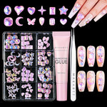 Nail Charms Rhinestone Glue Kit